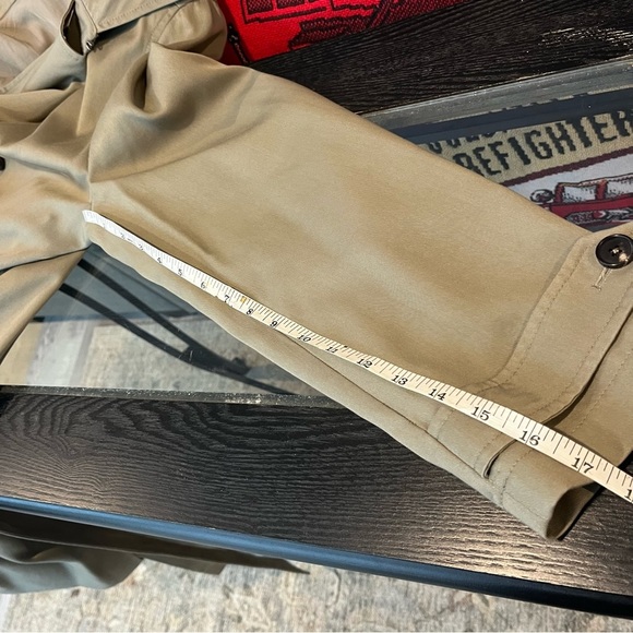 All Saints Men's 40 Large Siren Mac Twill Trench Coat Sage Green - Picture 16 of 16